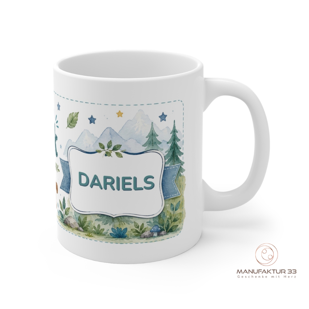 Personalisierte Kindertasse mit Bär, Ich bin stark wie ein Bär – Bild 13