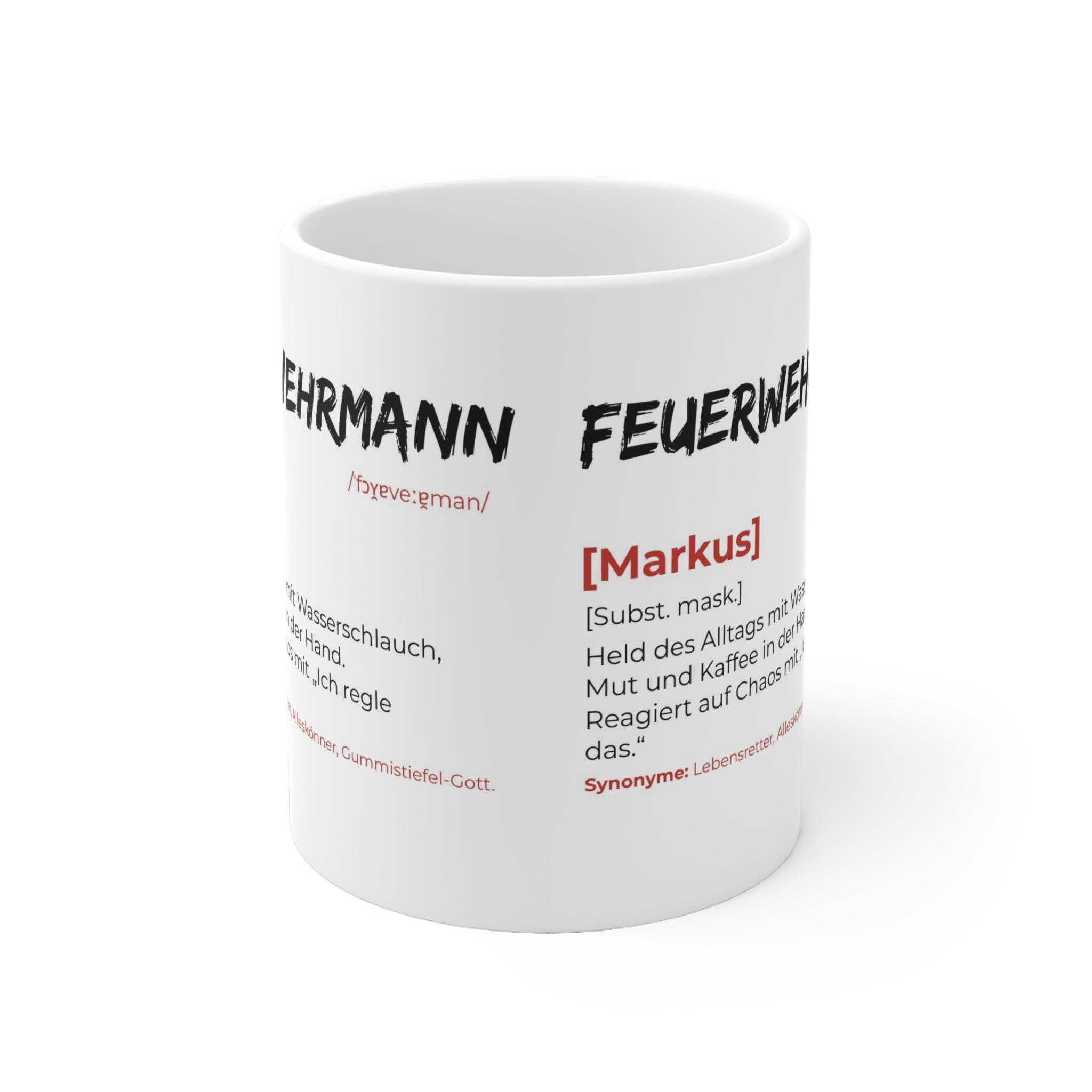 Feuerwehrmann Tasse – Lustige Definition – Bild 3