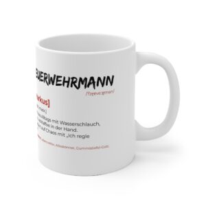 Feuerwehrmann Tasse – Lustige Definition