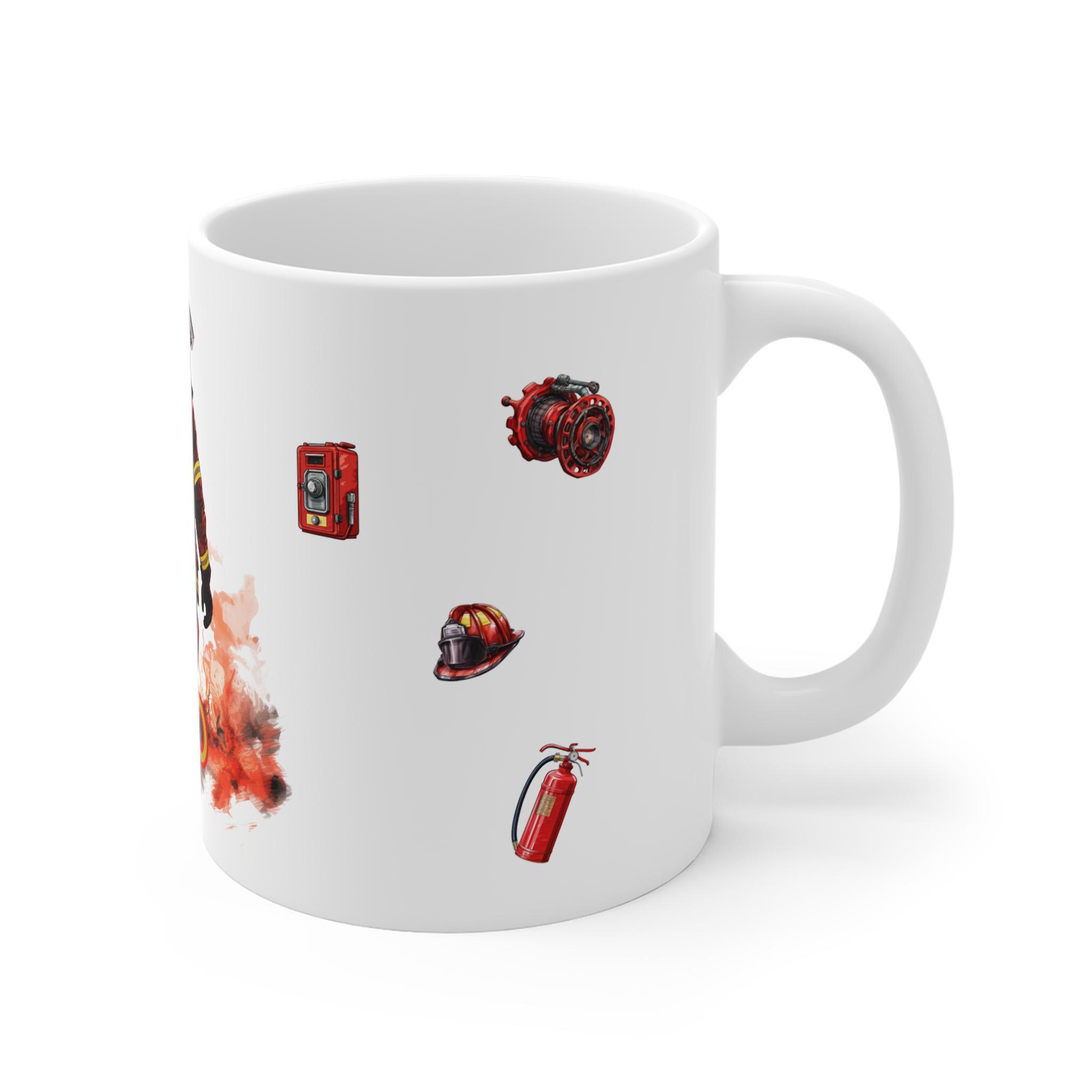 Feuerwehr Tasse personalisiert – Motiv Leo – Geschenk für Feuerwehrmann – Bild 4