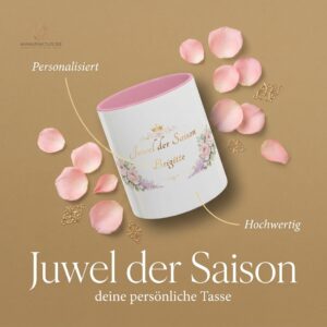 Personalisierte Tasse im Bridgeton Stil personalisiert – Juwel der Saison
