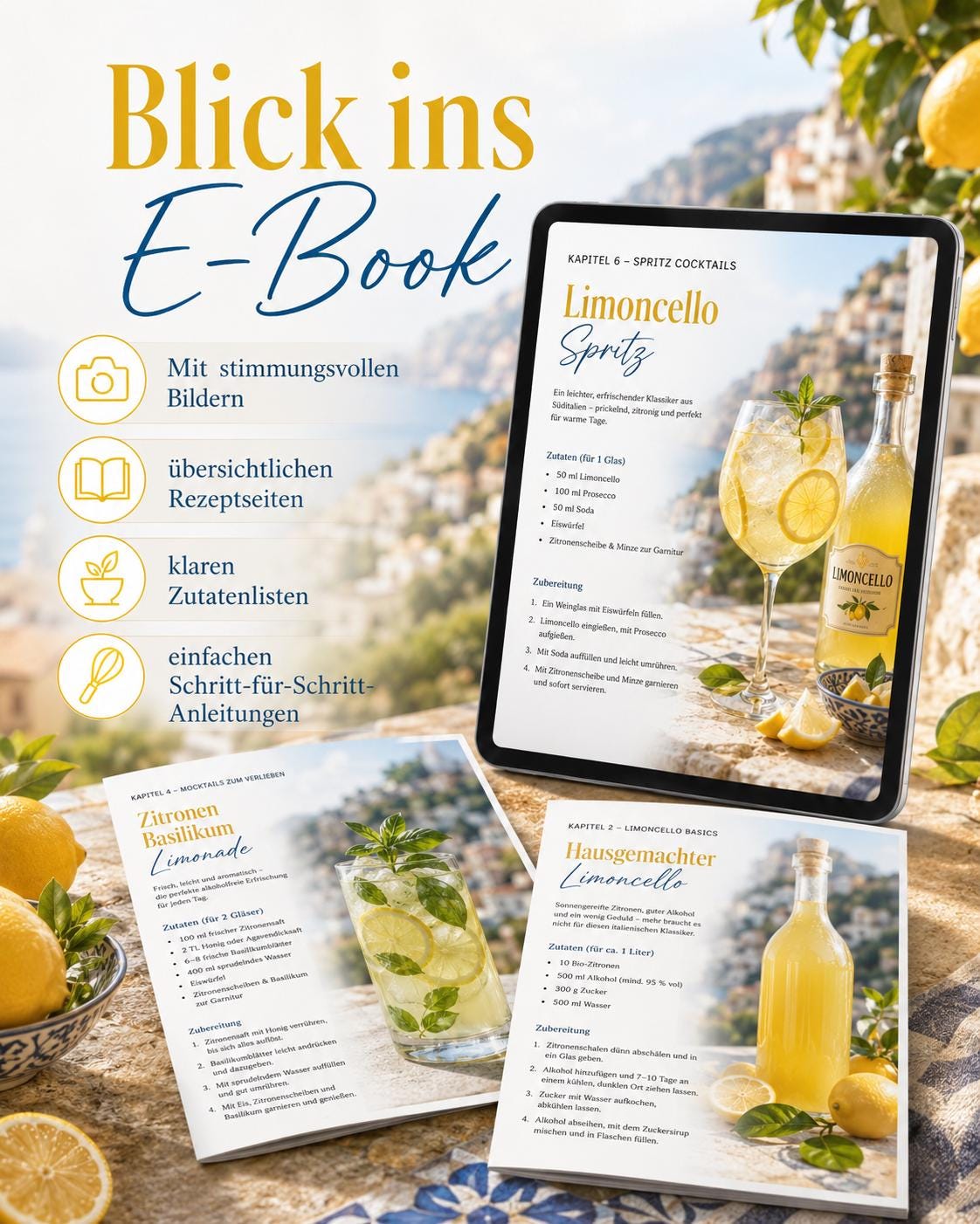 Limoncello Cocktails E-Book – 56 Cocktail Rezepte – Bild 3