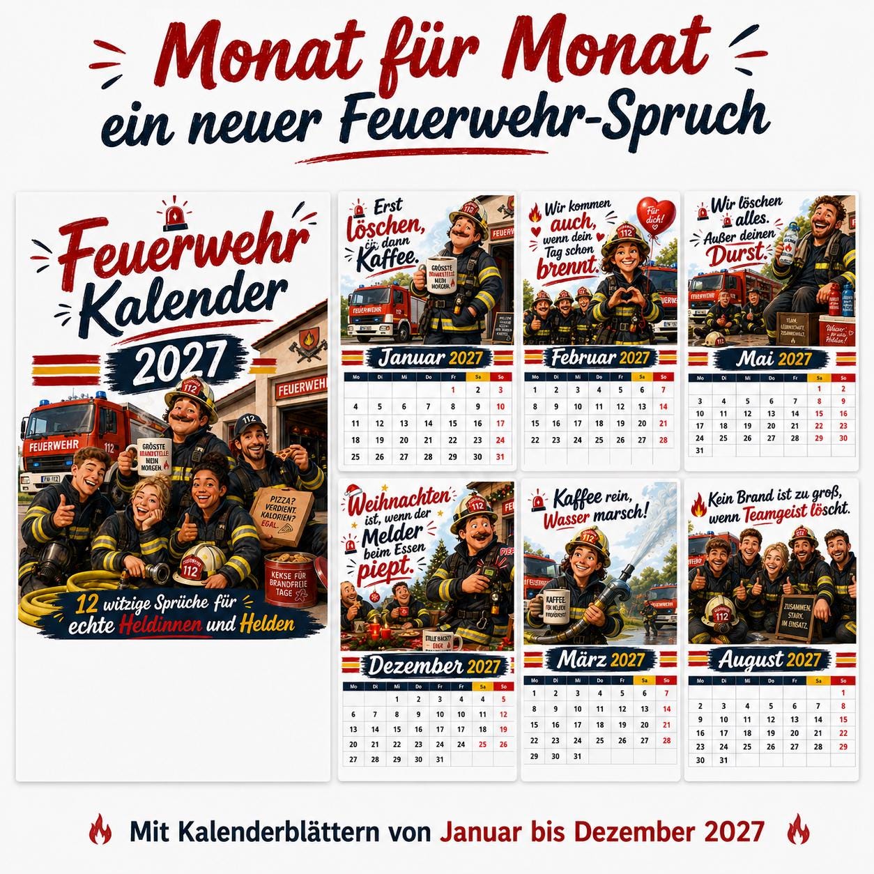 Feuerwehr Kalender 2027 – Bild 4