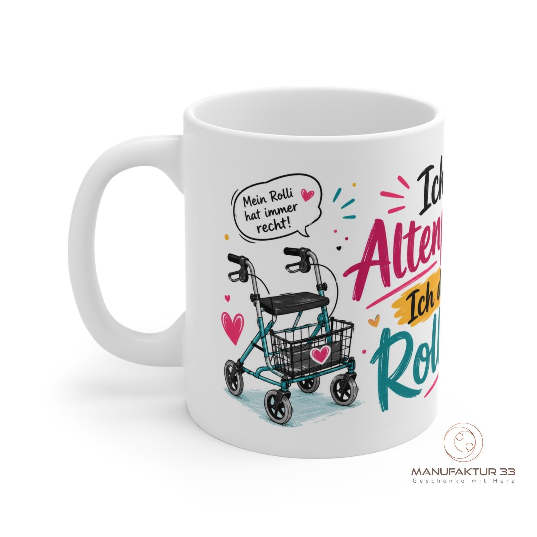 Tasse Altenpflegerin mit Rollator Spruch – Bild 2