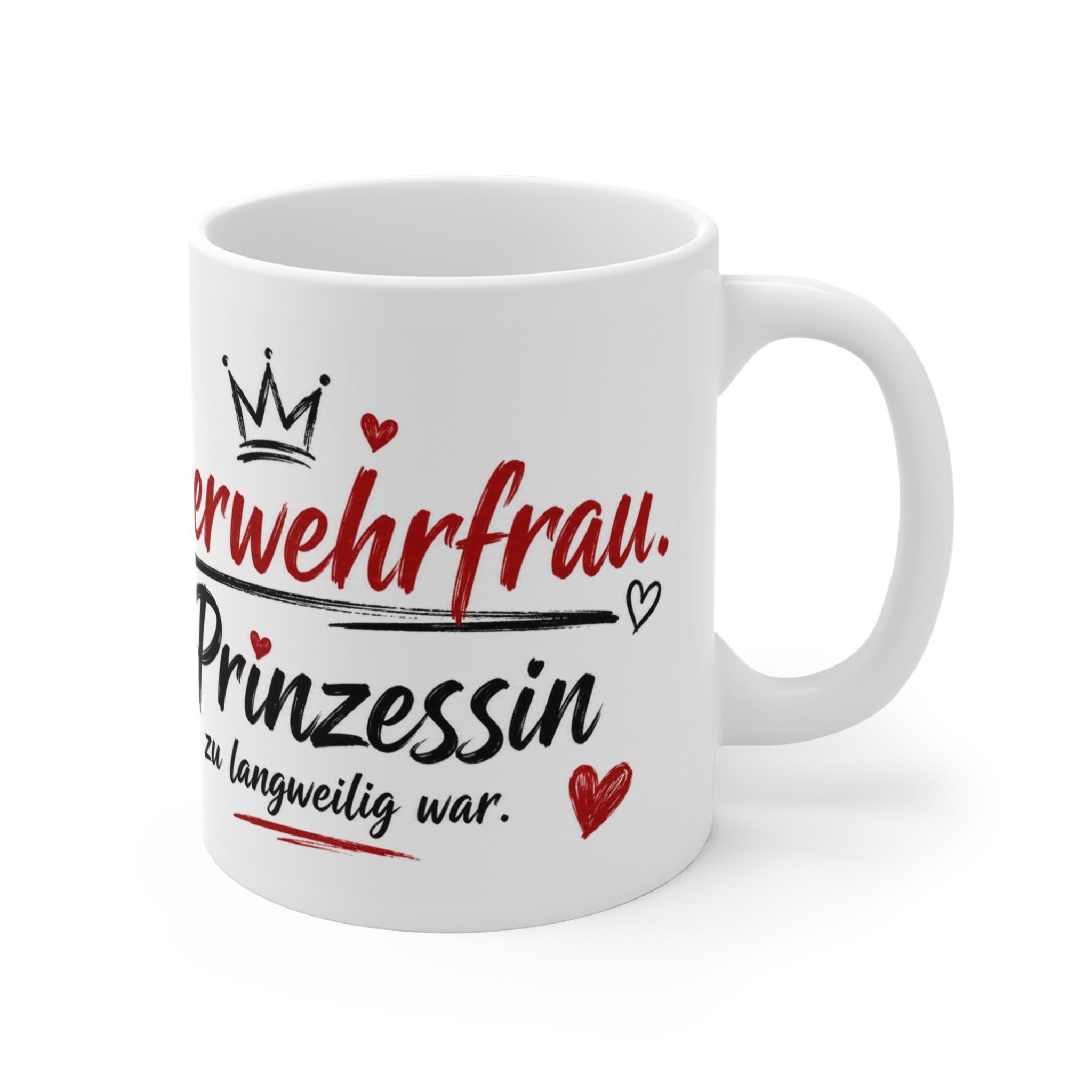 Personalisierte Feuerwehrfrau Tasse personalisiert – Feuerwehr Geschenk für Frauen – Bild 3