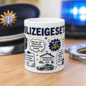 Polizei Tasse Polizeigesetze – Lustiges Geschenk für Polizist