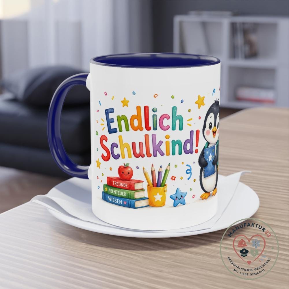 Personalisierte Einschulungstasse – Endlich Schulkind – Bild 7